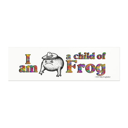I Am a Child of Frog - Magnetic Car Bumper