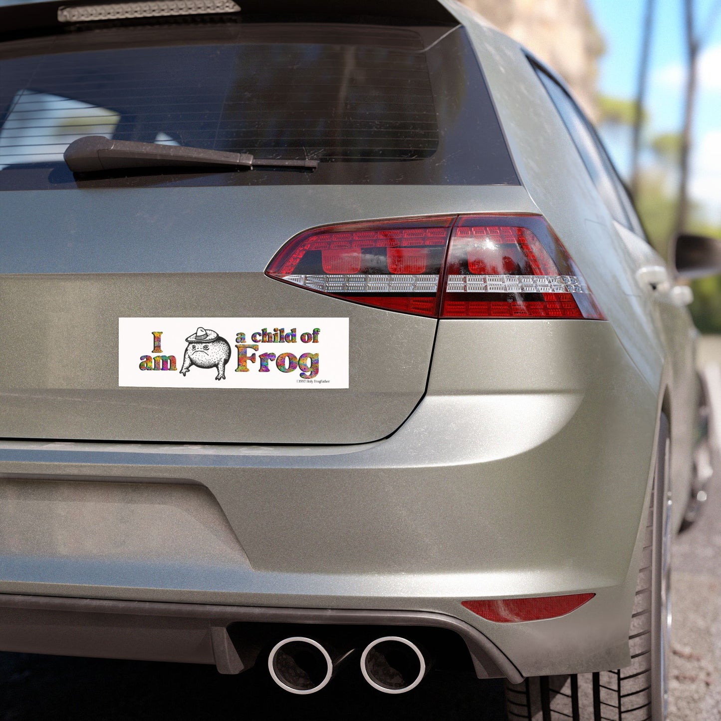 I Am a Child of Frog - Magnetic Car Bumper