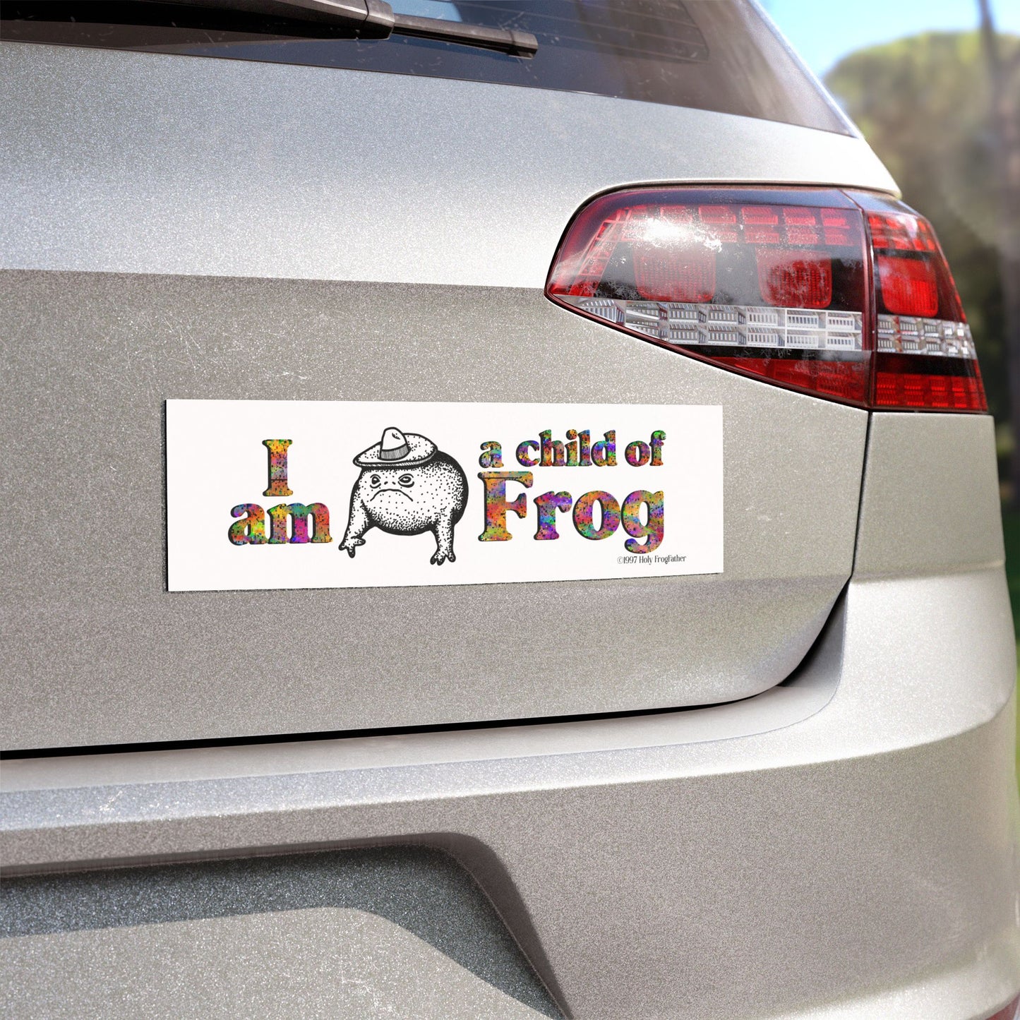 I Am a Child of Frog - Magnetic Car Bumper