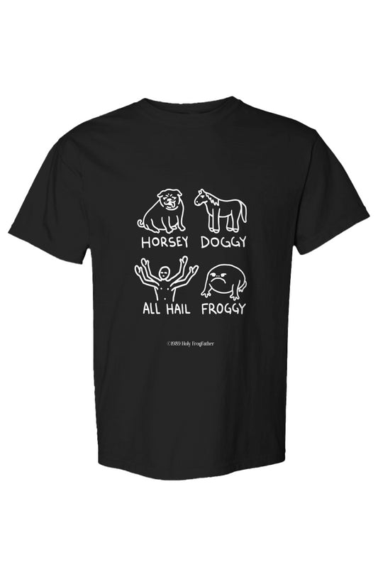 Horsey Doggy Froggy Heavyweight T Shirt