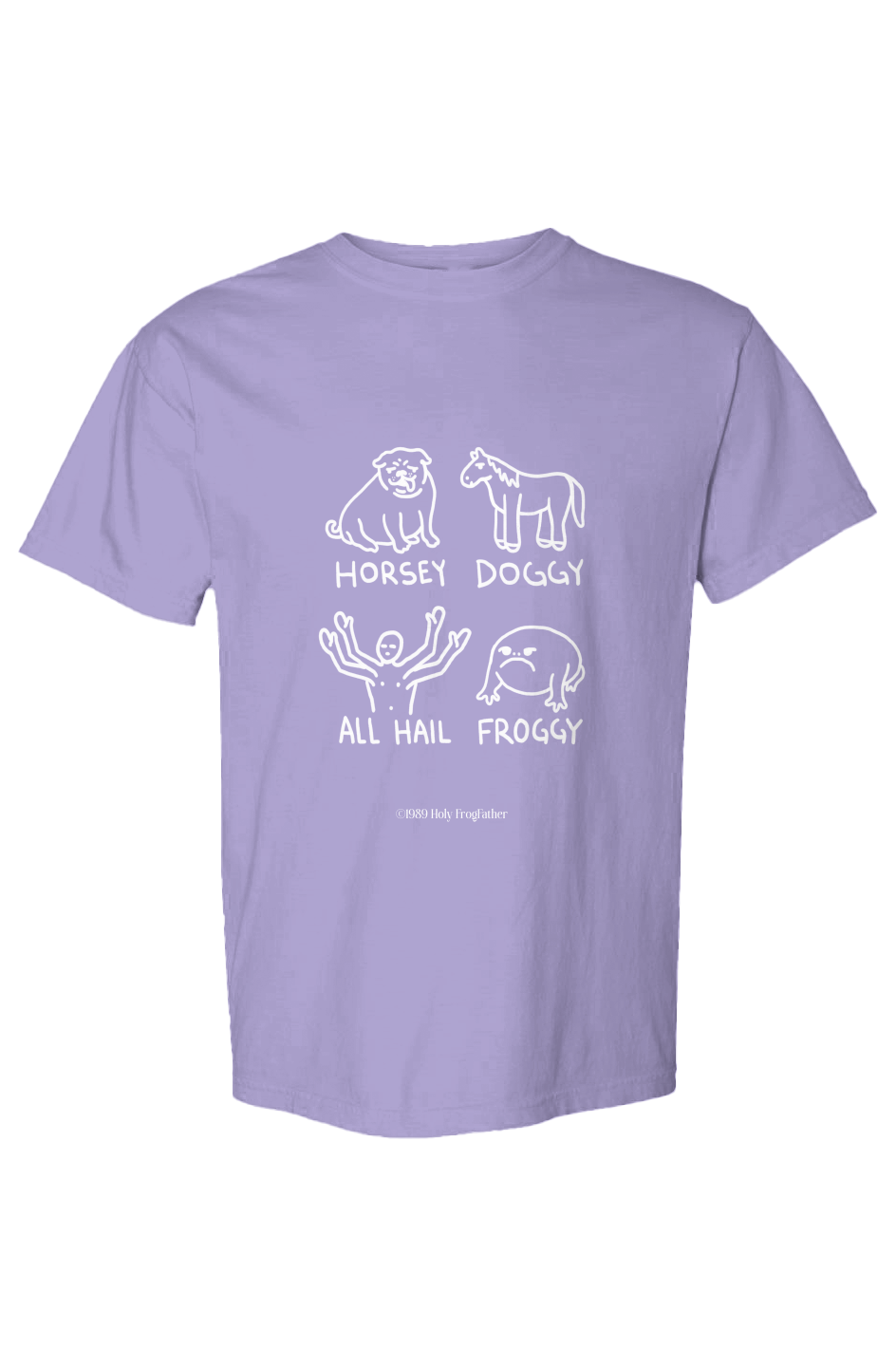 Horsey Doggy Froggy Heavyweight T Shirt
