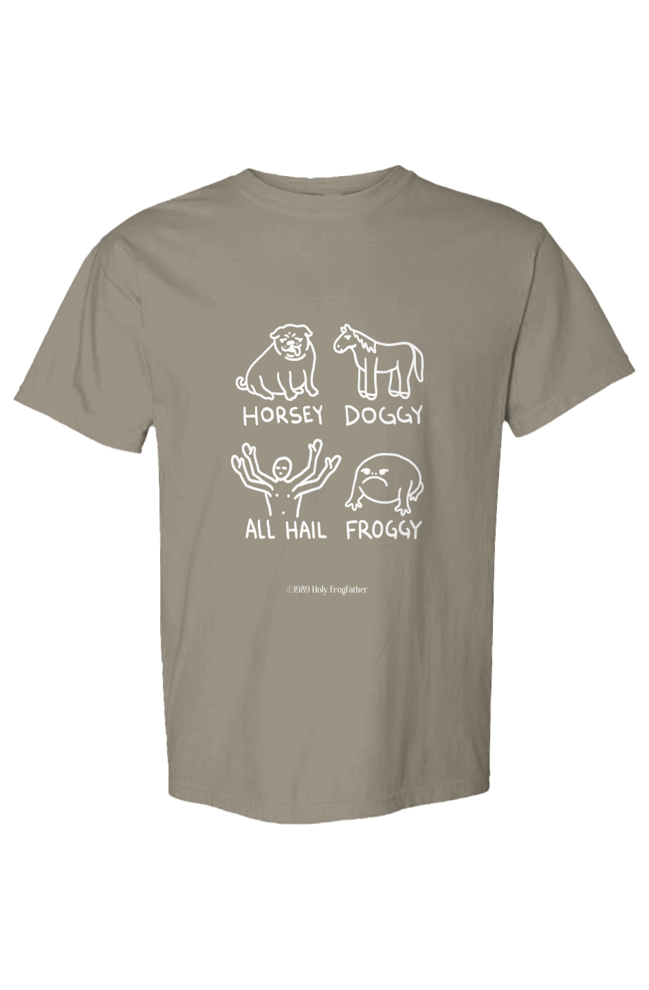 Horsey Doggy Froggy Heavyweight T Shirt