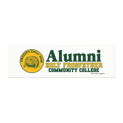 Holy Frogfather Community College - Magnetic Car Bumper